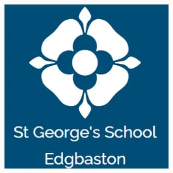 St George's School Edgbaston independent school in West Midlands Metropolitan County logo