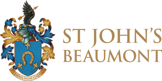 St John's Beaumont independent school in Surrey logo