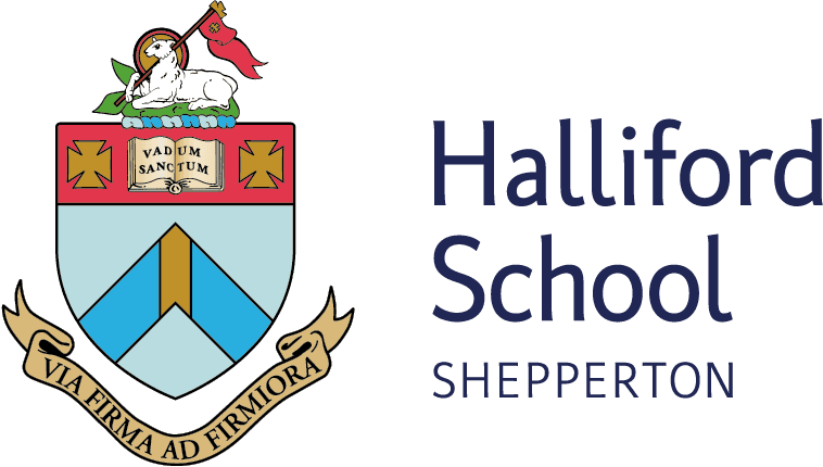Halliford School independent school in Surrey logo